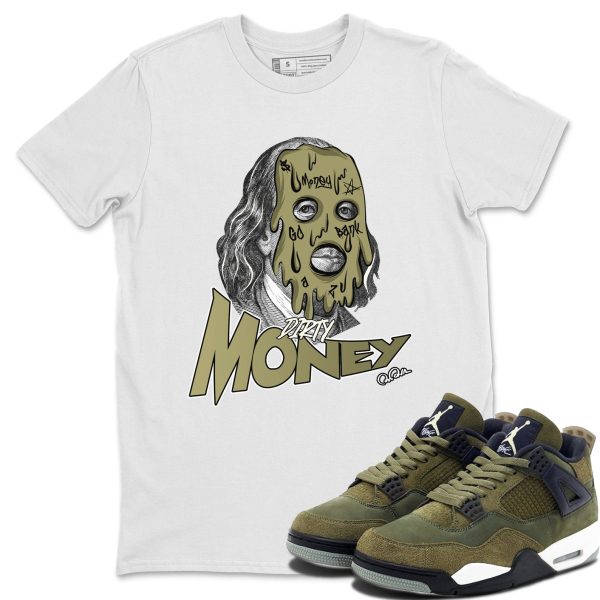 Dirty Money Unisex Crew Neck Sneaker Matching Tee Shirt To Match 4s Craft Olive Jezsport.com