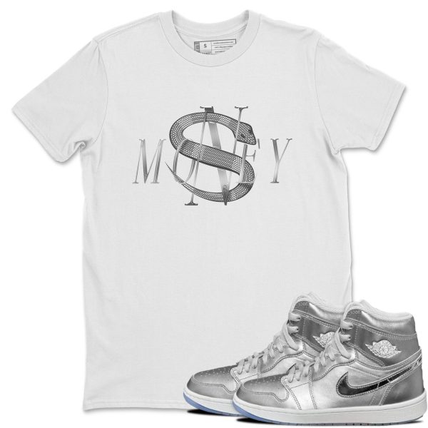 Money Snake Sneaker Tee - Casual Unisex Cotton Sneaker T-Shirt To Match 1s Gift Giving AJ1 Silver Jezsport.com