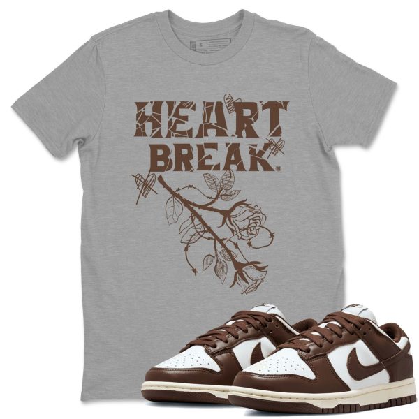 Heart Break Sneaker Tee - Casual Unisex Cotton Sneaker T-Shirt To Match Dunks Cacao Wow Jezsport.com