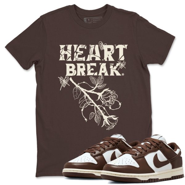 Heart Break Sneaker Tee - Casual Unisex Cotton Sneaker T-Shirt To Match Dunks Cacao Wow Jezsport.com