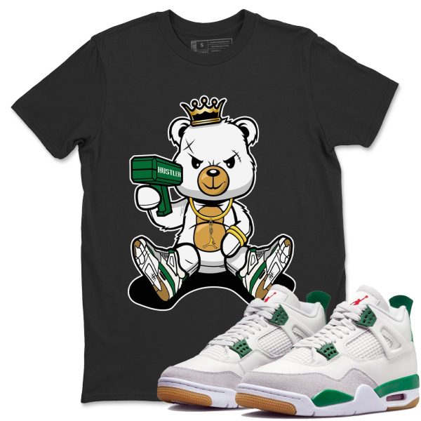 Bad King Baby Bear Sneaker Tee - Casual Unisex Cotton Sneaker T-Shirt To Match 4s Pine Green SB Jezsport.com