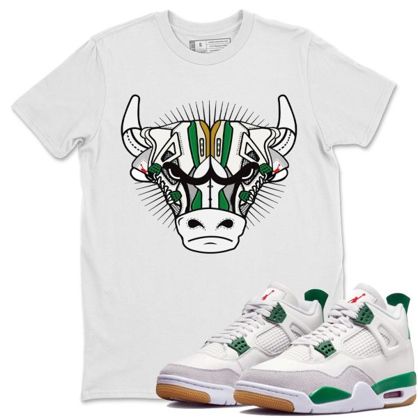 Sneaker Bull Head Sneaker Tee - Casual Unisex Cotton Sneaker T-Shirt To Match 4s Pine Green SB Jezsport.com