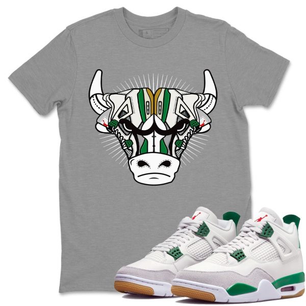 Sneaker Bull Head Sneaker Tee - Casual Unisex Cotton Sneaker T-Shirt To Match 4s Pine Green SB Jezsport.com