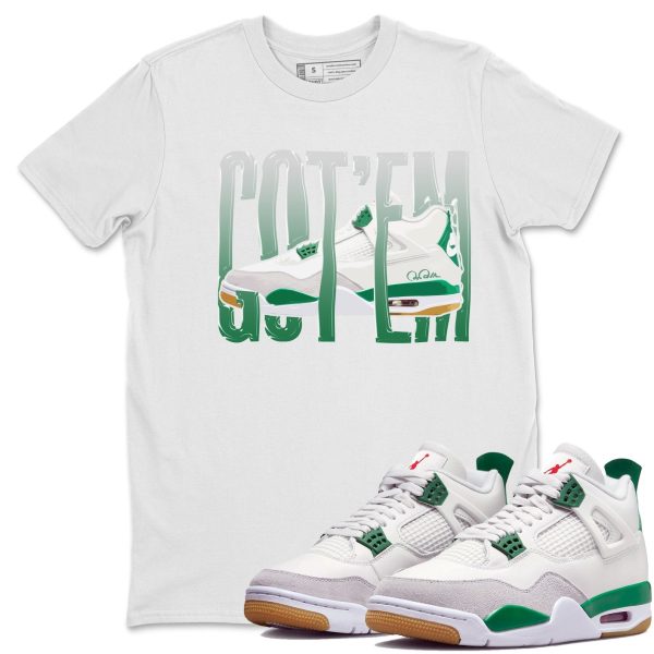 Wiggling Gotem Sneaker Tee - Casual Unisex Cotton Sneaker T-Shirt To Match 4s Pine Green SB Jezsport.com