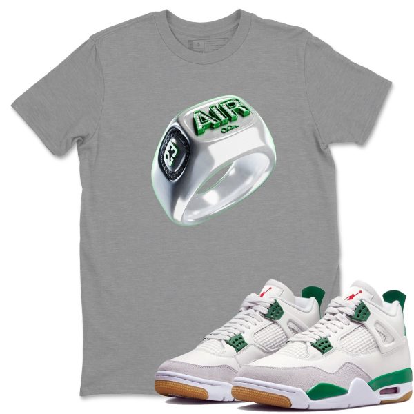 Diamond Ring Sneaker Tee - Casual Unisex Cotton Sneaker T-Shirt To Match 4s Pine Green SB Jezsport.com