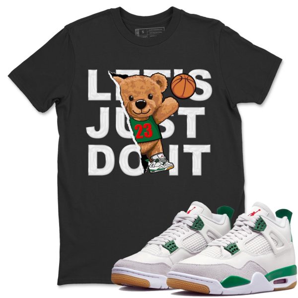 Rip Out Bear Sneaker Tee - Casual Unisex Cotton Sneaker T-Shirt To Match 4s Pine Green SB Jezsport.com