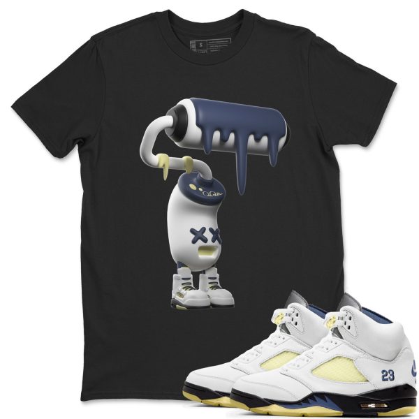 3D Paint Roller Sneaker Tee - Casual Unisex Cotton Sneaker T-Shirt To Match AJ5 A Ma Maniere Dawn Jezsport.com