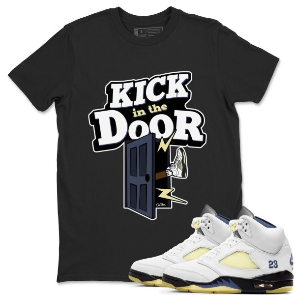 Kick In The Door Sneaker Tee - Casual Unisex Cotton Sneaker T-Shirt To Match AJ5 A Ma Maniere Dawn Jezsport.com