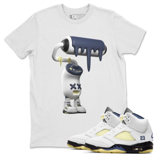 3D Paint Roller Sneaker Tee - Casual Unisex Cotton Sneaker T-Shirt To Match AJ5 A Ma Maniere Dawn Jezsport.com