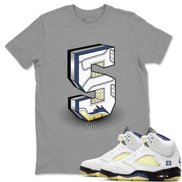 Number Statue Sneaker Tee - Casual Unisex Cotton Sneaker T-Shirt To Match AJ5 A Ma Maniere Dawn Jezsport.com