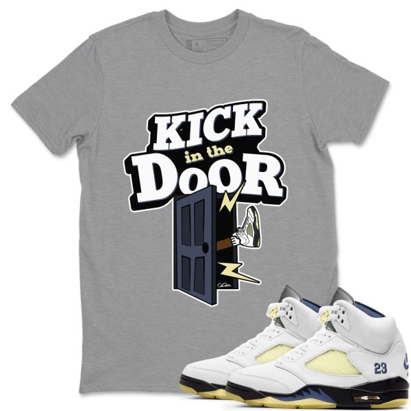 Kick In The Door Sneaker Tee - Casual Unisex Cotton Sneaker T-Shirt To Match AJ5 A Ma Maniere Dawn Jezsport.com