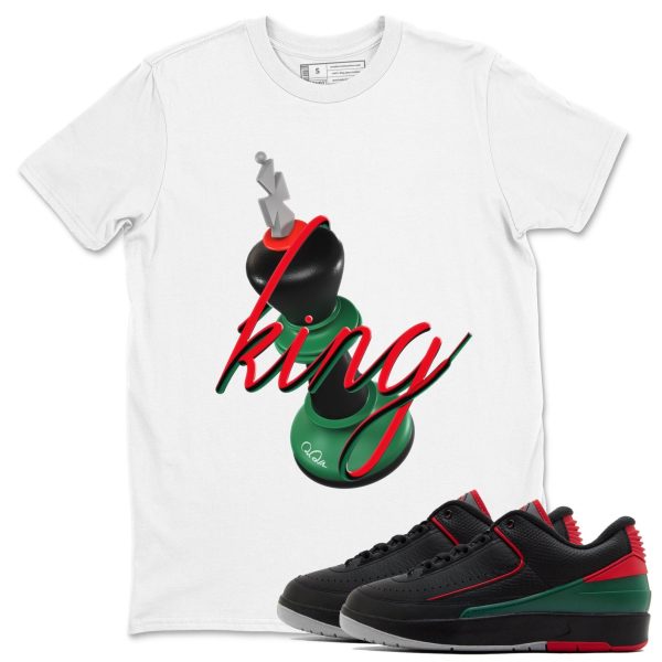 3D King Unisex Crew Neck Sneaker Matching Tee Shirt To Match 2s Christmas Holiday Sneaker Tees Jezsport.com