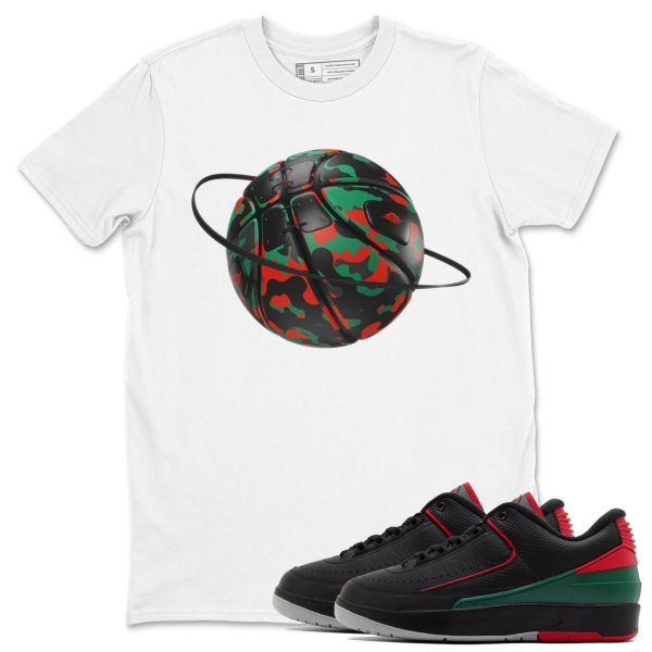 Camo Basketball Planet Unisex Crew Neck Sneaker Matching Tee Shirt To Match 2s Christmas Holiday Sneaker Tees Jezsport.com