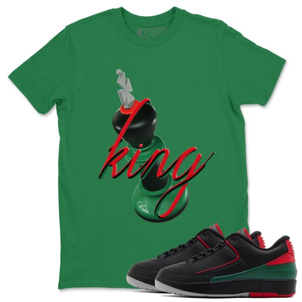 3D King Unisex Crew Neck Sneaker Matching Tee Shirt To Match 2s Christmas Holiday Sneaker Tees Jezsport.com