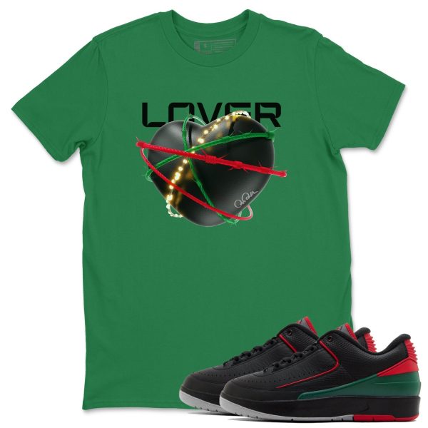 Heart Lover Unisex Crew Neck Sneaker Matching Tee Shirt To Match 2s Christmas Holiday Sneaker Tees Jezsport.com