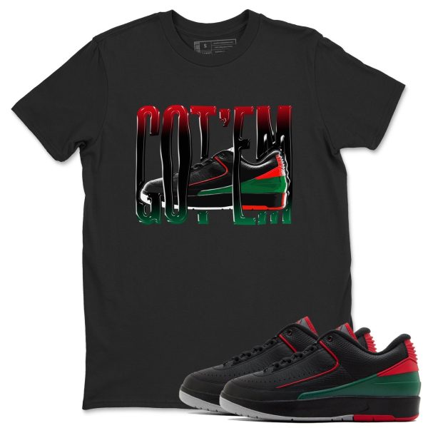 Wiggling Gotem Unisex Crew Neck Sneaker Matching Tee Shirt To Match 2s Christmas Holiday Sneaker Tees Jezsport.com