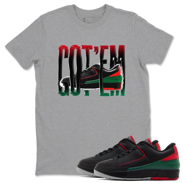 Wiggling Gotem Unisex Crew Neck Sneaker Matching Tee Shirt To Match 2s Christmas Holiday Sneaker Tees Jezsport.com