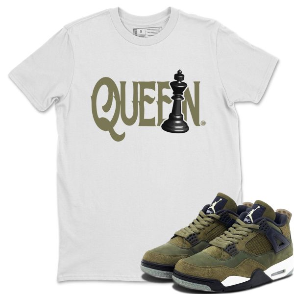 Chess Queen Unisex Crew Neck Sneaker Matching Tee Shirt To Match 4s Craft Olive Jezsport.com