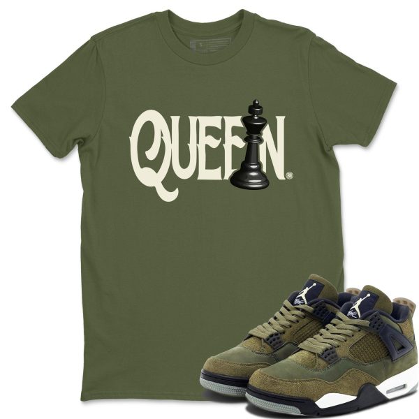 Chess Queen Unisex Crew Neck Sneaker Matching Tee Shirt To Match 4s Craft Olive Jezsport.com