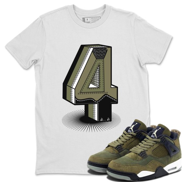 Number Statue Unisex Crew Neck Sneaker Matching Tee Shirt To Match 4s Craft Olive Jezsport.com