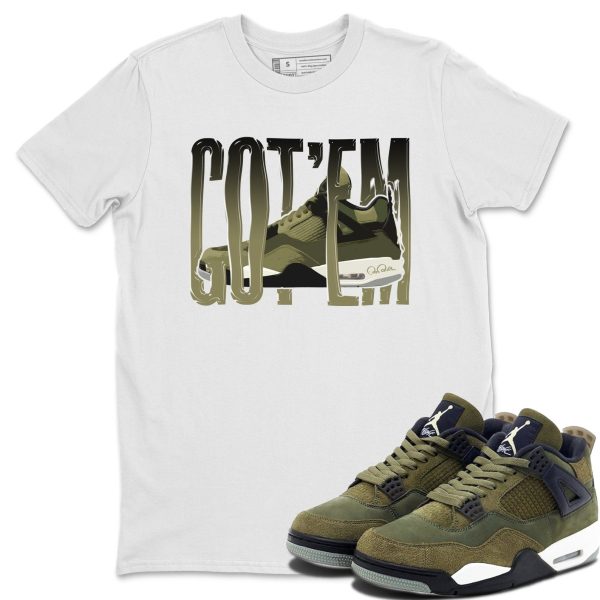 Wiggling Gotem Unisex Crew Neck Sneaker Matching Tee Shirt To Match 4s Craft Olive Jezsport.com