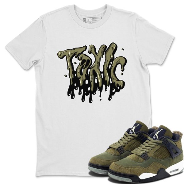 Toxic Unisex Crew Neck Sneaker Matching Tee Shirt To Match 4s Craft Olive Jezsport.com