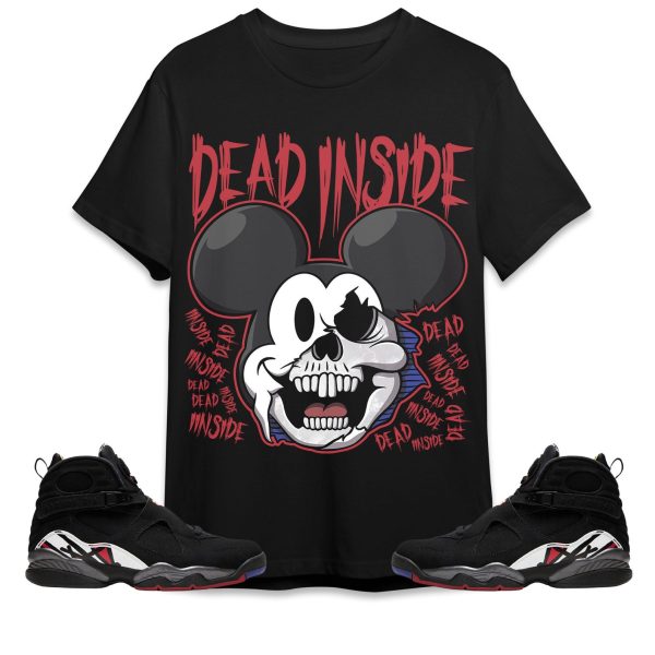 Mickey Horror Unisex Tees Jordan 8 Playoffs to match Sneaker, Outfit Birthday Gift for Friends Jezsport.com