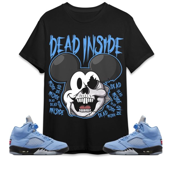 Mickey Horror Unisex Tees Jordan 5 University Blue to match Sneaker, Outfit Birthday Gift for Friends Jezsport.com