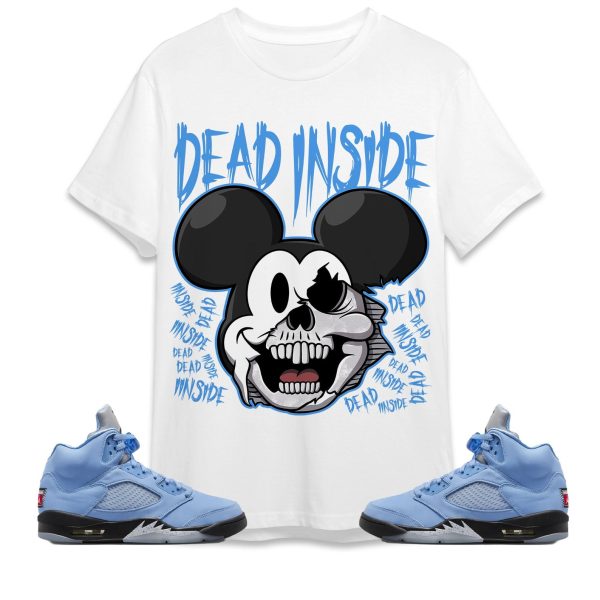 Mickey Horror Unisex Tees Jordan 5 University Blue to match Sneaker, Outfit Birthday Gift for Friends Jezsport.com