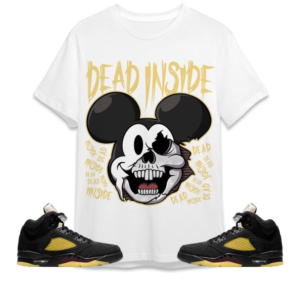 Mickey Horror Unisex Tees Jordan 5 Black Burgundy Crush to match Sneaker, Outfit Birthday Gift for Friends Jezsport.com