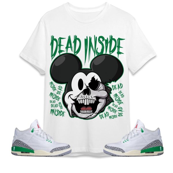 Mickey Horror Unisex Tees Jordan 3 Lucky Green to match Sneaker, Outfit Birthday Gift for Friends Jezsport.com