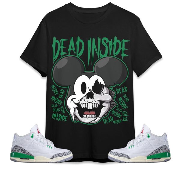 Mickey Horror Unisex Tees Jordan 3 Lucky Green to match Sneaker, Outfit Birthday Gift for Friends Jezsport.com