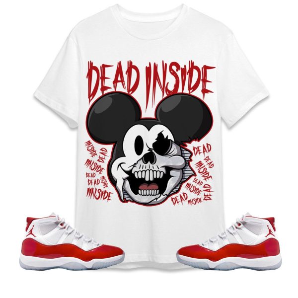 Mickey Horror Unisex Tees Jordan 11 Cherry to match Sneaker, Outfit Birthday Gift for Friends Jezsport.com