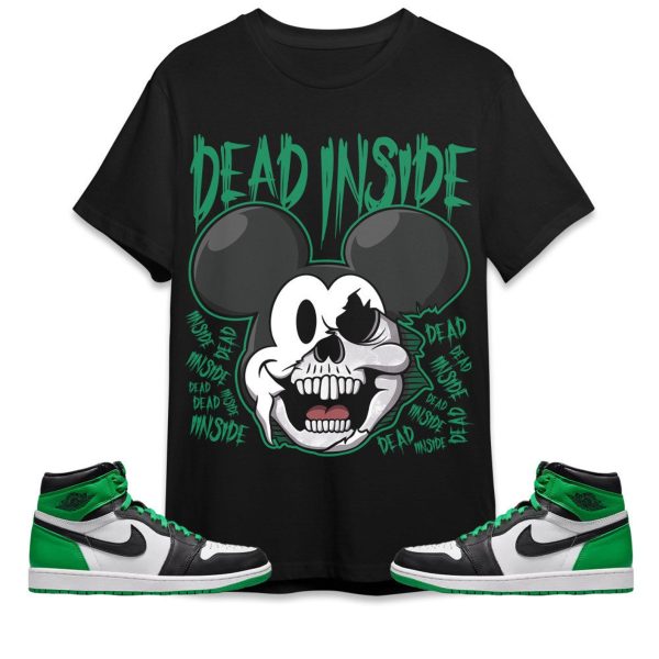 Mickey Horror Unisex Tees Jordan 1 Celtic Lucky Green to match Sneaker, Outfit Birthday Gift for Friends Jezsport.com