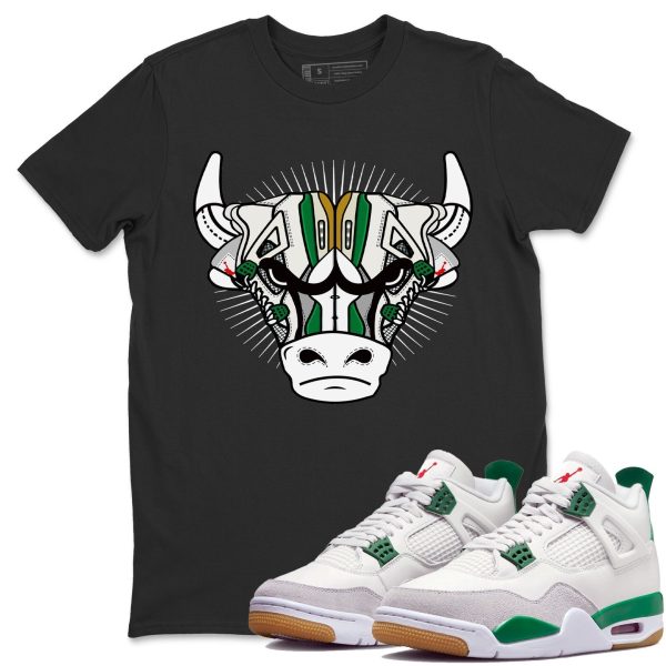 Sneaker Bull Head Sneaker Tee - Casual Unisex Cotton Sneaker T-Shirt To Match 4s Pine Green SB Jezsport.com