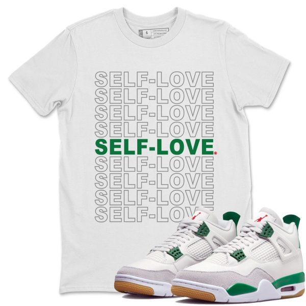 Self Love Sneaker Tee - Casual Unisex Cotton Sneaker T-Shirt To Match 4s Pine Green SB Jezsport.com