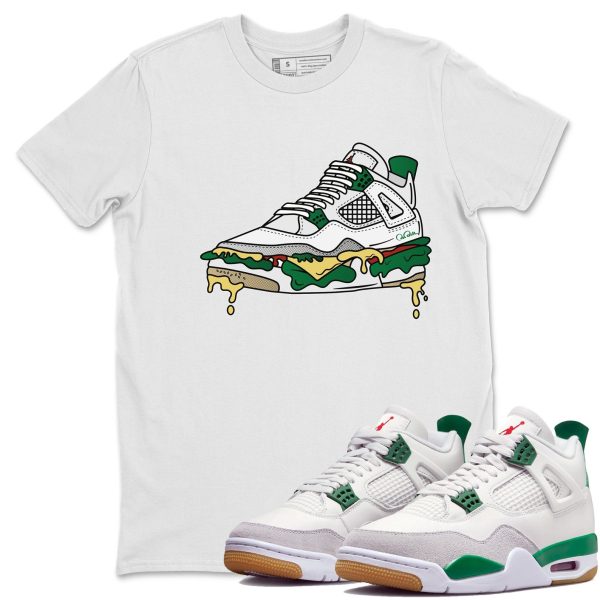 Shoe Sandwich Sneaker Tee - Casual Unisex Cotton Sneaker T-Shirt To Match 4s Pine Green SB Jezsport.com