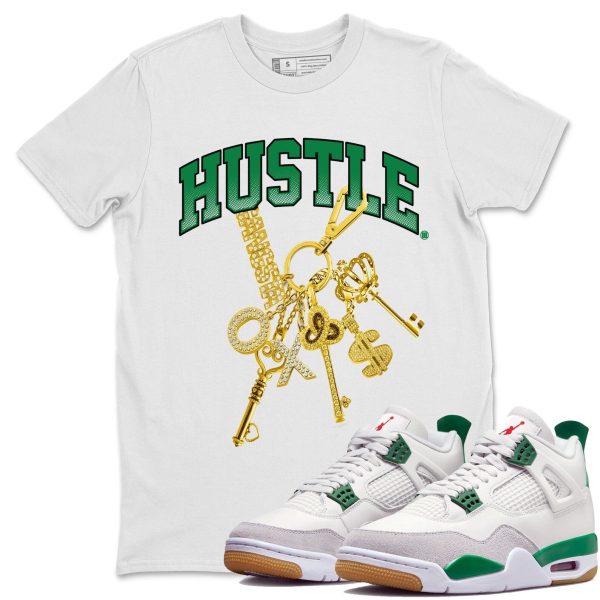 Gold Hustle Sneaker Tee - Casual Unisex Cotton Sneaker T-Shirt To Match 4s Pine Green SB Jezsport.com