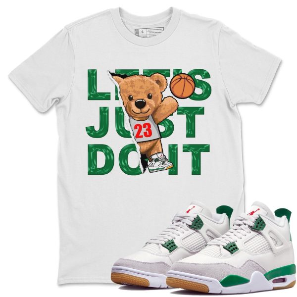 Rip Out Bear Sneaker Tee - Casual Unisex Cotton Sneaker T-Shirt To Match 4s Pine Green SB Jezsport.com