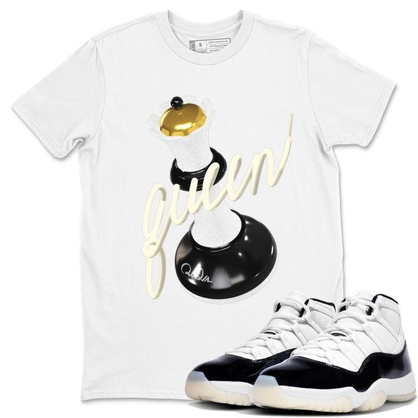 3D Queen Unisex Crew Neck Sneaker Matching Tee Shirt To Match 11s Gratitude Jezsport.com