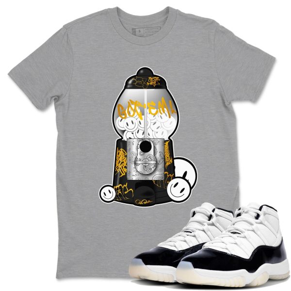 Gumball Machine Unisex Crew Neck Sneaker Matching Tee Shirt To Match 11s Gratitude Jezsport.com