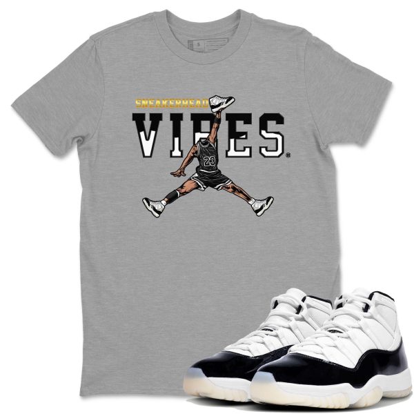 Sneakerhead Vibes Unisex Crew Neck Sneaker Matching Tee Shirt To Match 11s Gratitude Jezsport.com