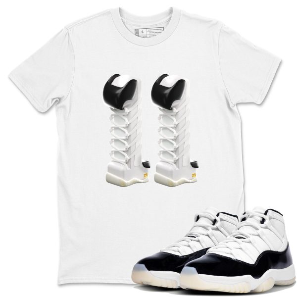 3D Number 11 Unisex Crew Neck Sneaker Matching Tee Shirt To Match 11s Gratitude Jezsport.com