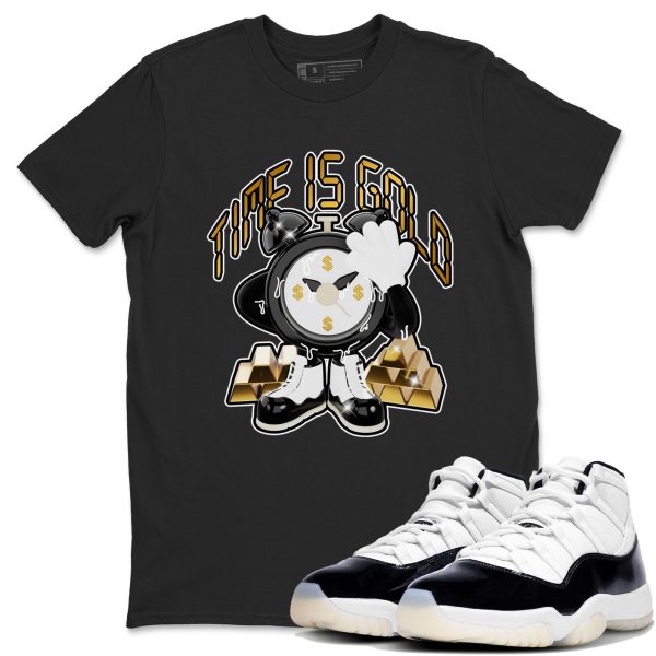 Time Is Gold Unisex Crew Neck Sneaker Matching Tee Shirt To Match 11s Gratitude Jezsport.com