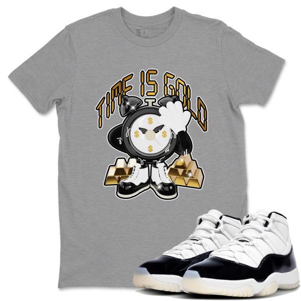 Time Is Gold Unisex Crew Neck Sneaker Matching Tee Shirt To Match 11s Gratitude Jezsport.com