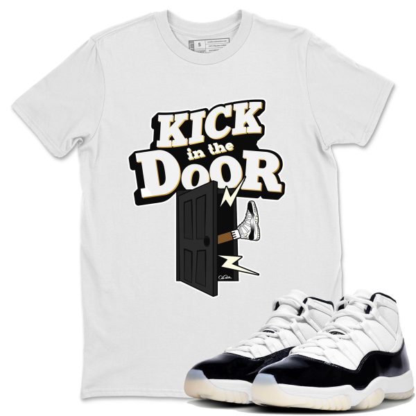 Kick In The Door Unisex Crew Neck Sneaker Matching Tee Shirt To Match 11s Gratitude Jezsport.com