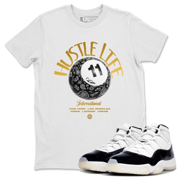 Hustle Life Unisex Crew Neck Sneaker Matching Tee Shirt To Match 11s Gratitude Jezsport.com