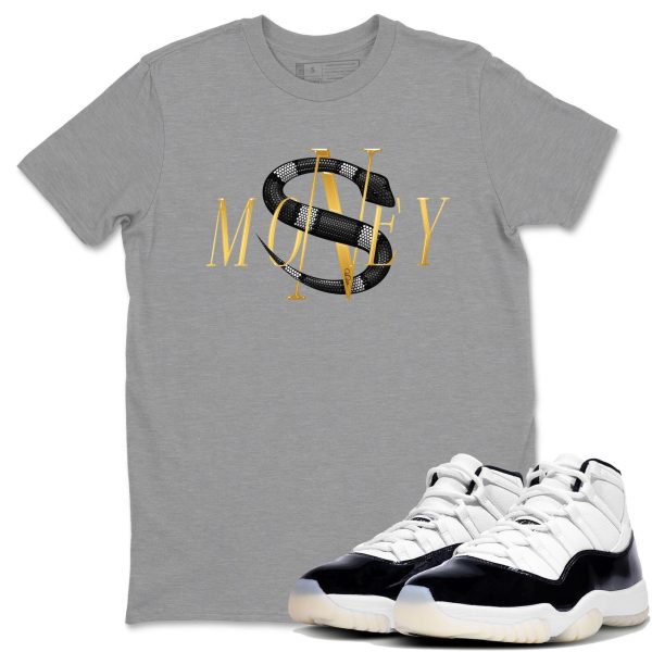 Money Snake Unisex Crew Neck Sneaker Matching Tee Shirt To Match 11s Gratitude Jezsport.com