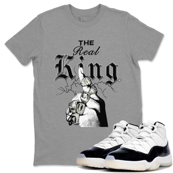 The Real King Unisex Crew Neck Sneaker Matching Tee Shirt To Match 11s Gratitude Jezsport.com