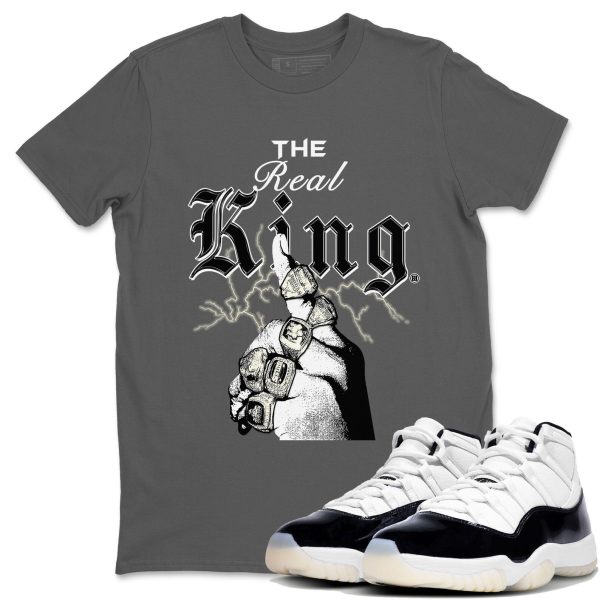 The Real King Unisex Crew Neck Sneaker Matching Tee Shirt To Match 11s Gratitude Jezsport.com